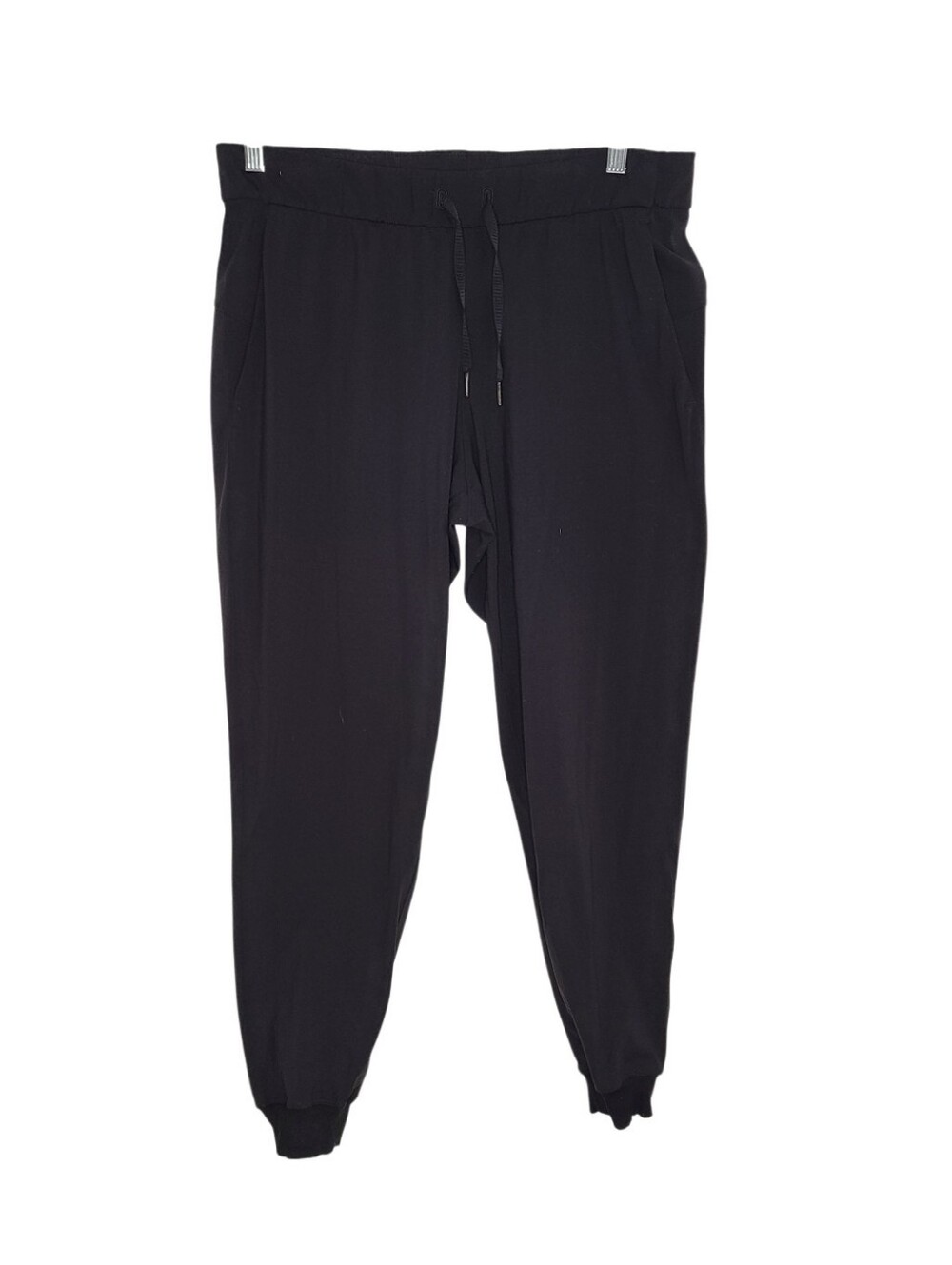 Lululemon Black Athletic Jogger Pants Size 10 Drawstring Pockets Athleisure